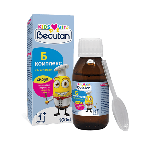 BECUTAN B- сomplex sirup 100ml - Бекутан Б-комплекс сируп 100мл - Alkaloid - 1422884