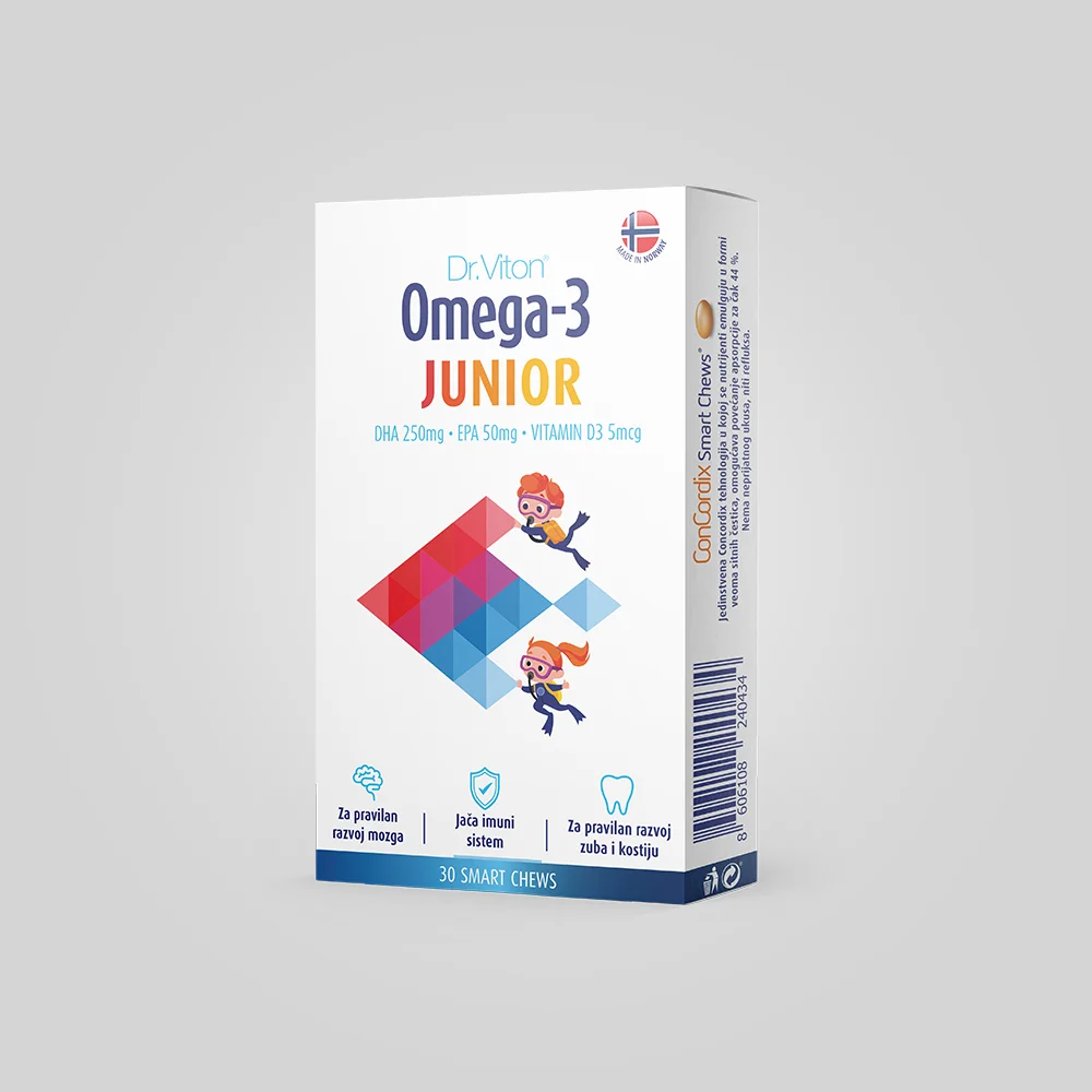 OMEGA-3 Junior 30soft tableti - Омега-3 јуниор 30меки таблети за џвакање - Dr.Viton - 1424527